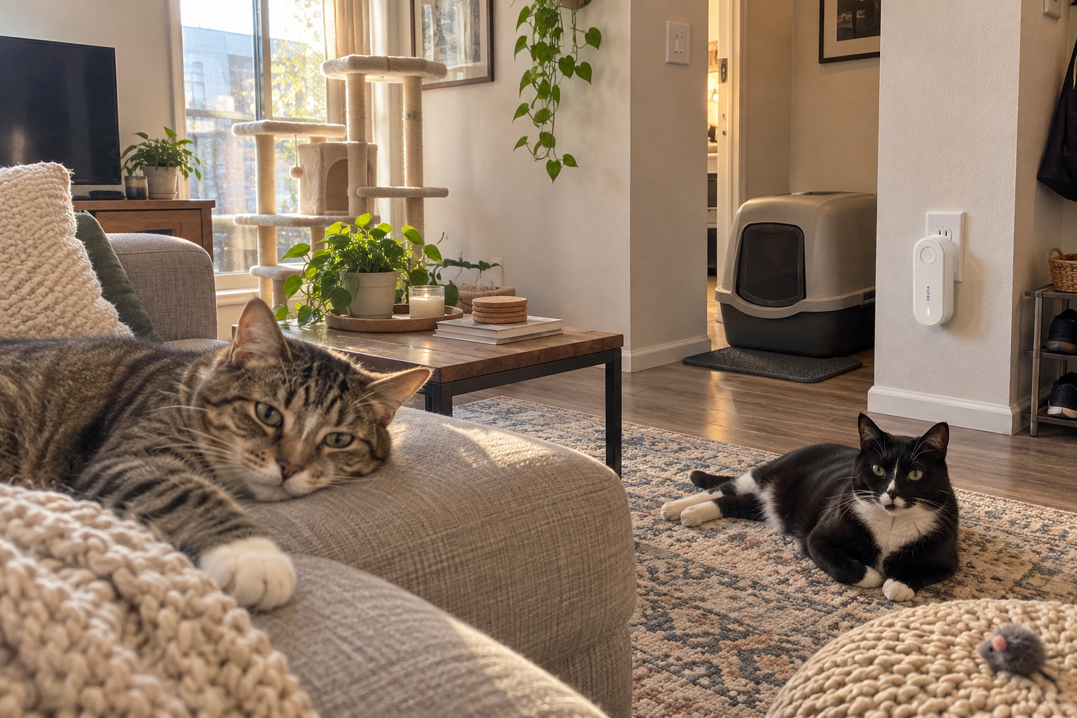 PurrAir in a modern apartment