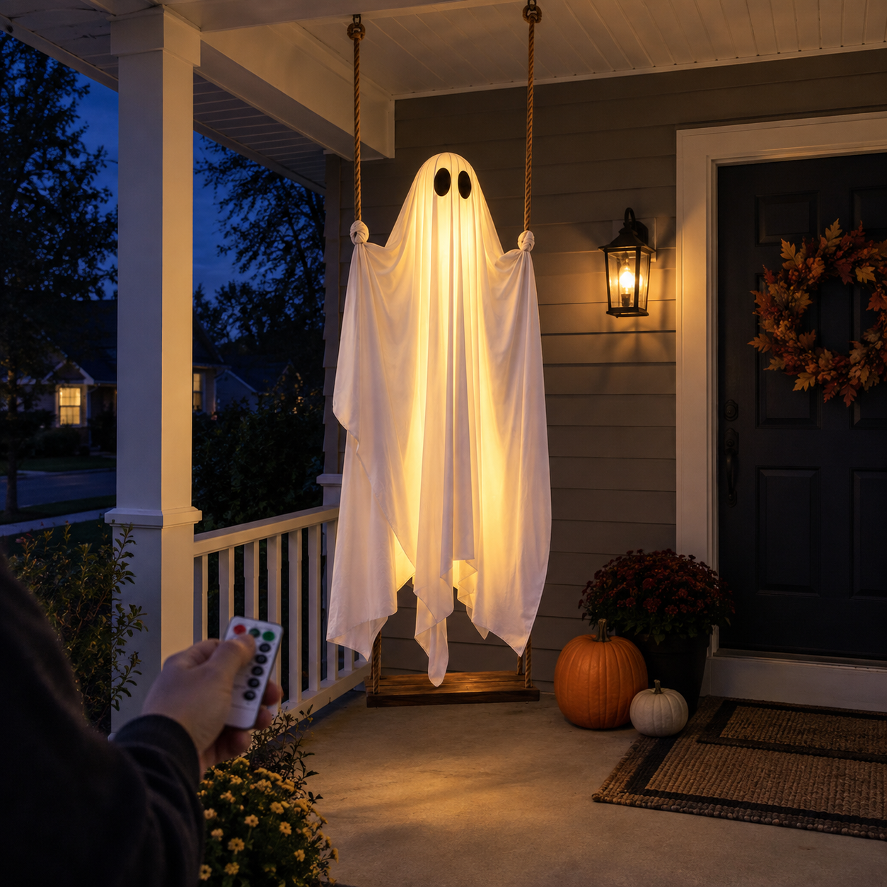 RELIVA illuminated five-foot swing ghost controlled by remote