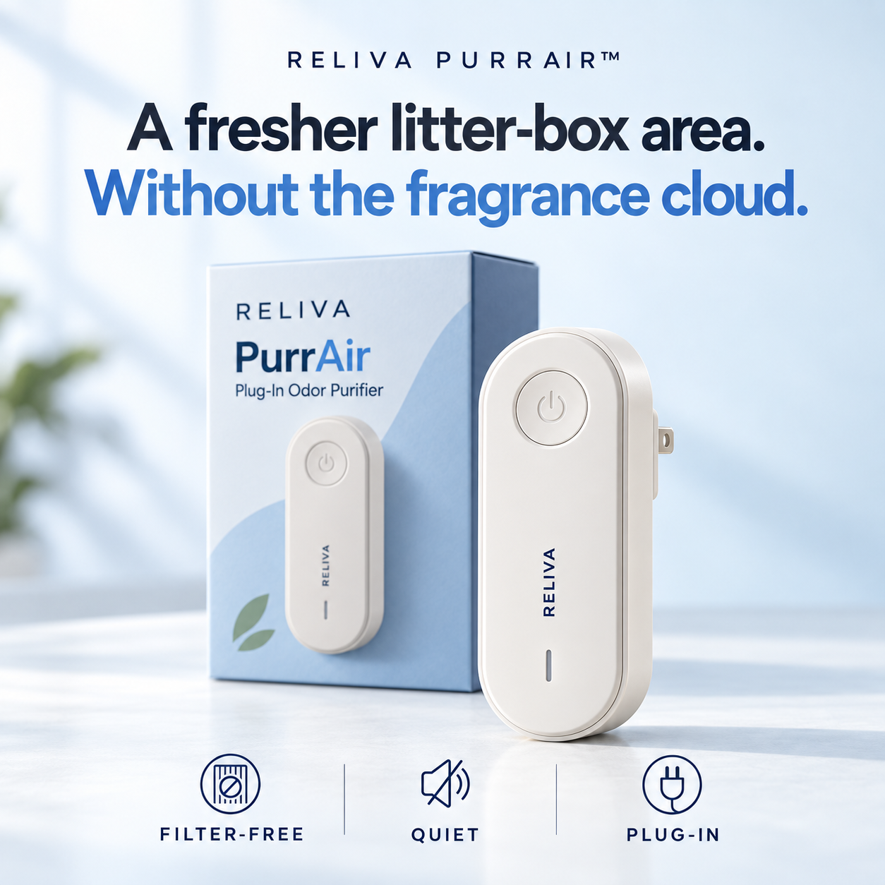 RELIVA PurrAir plug-in odor purifier